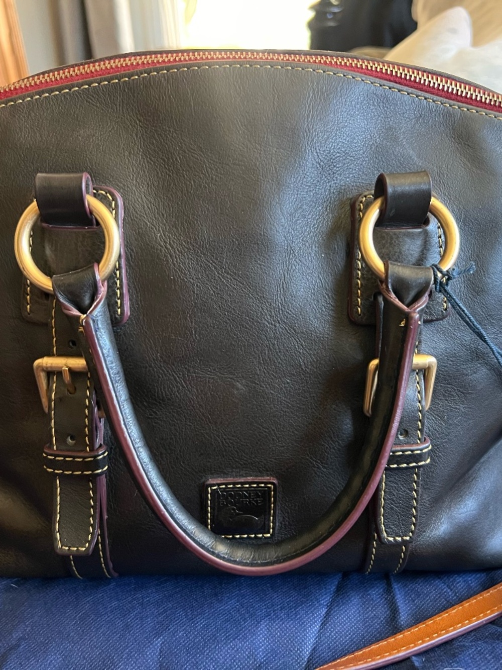 Dooney & Bourke Bristol Satchel — Navy — Vintage NWT